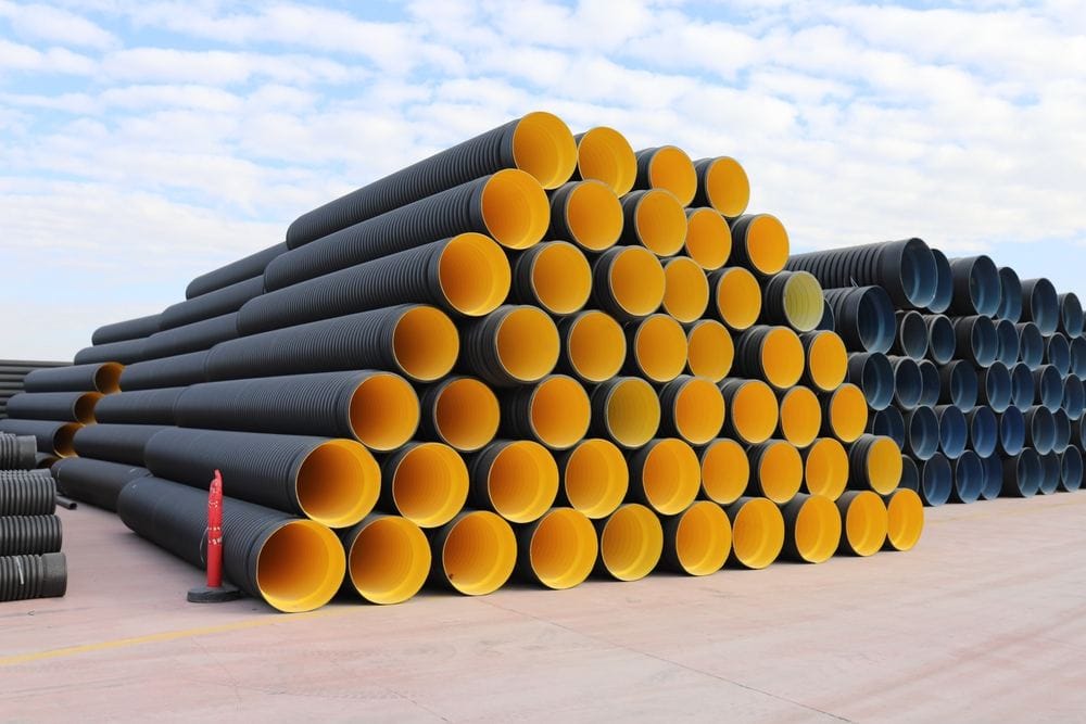 Non-metallic RTP pipe coiled and ready for installation (illustrative image)